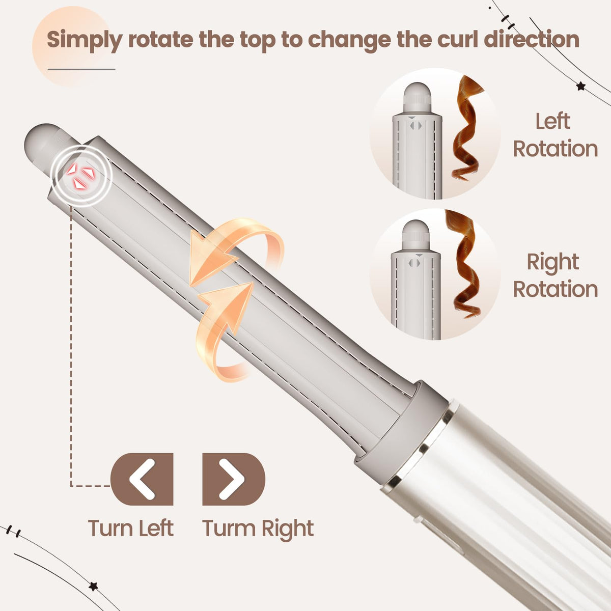 AFDD 1.6in barrel delivers bigger, bouncier curls for voluminous finishes.