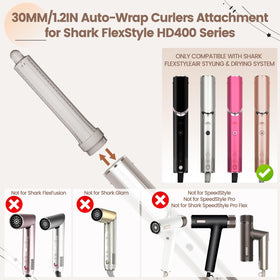 AFDD tapered 1.2in barrel creates soft waves with auto-wrap design.