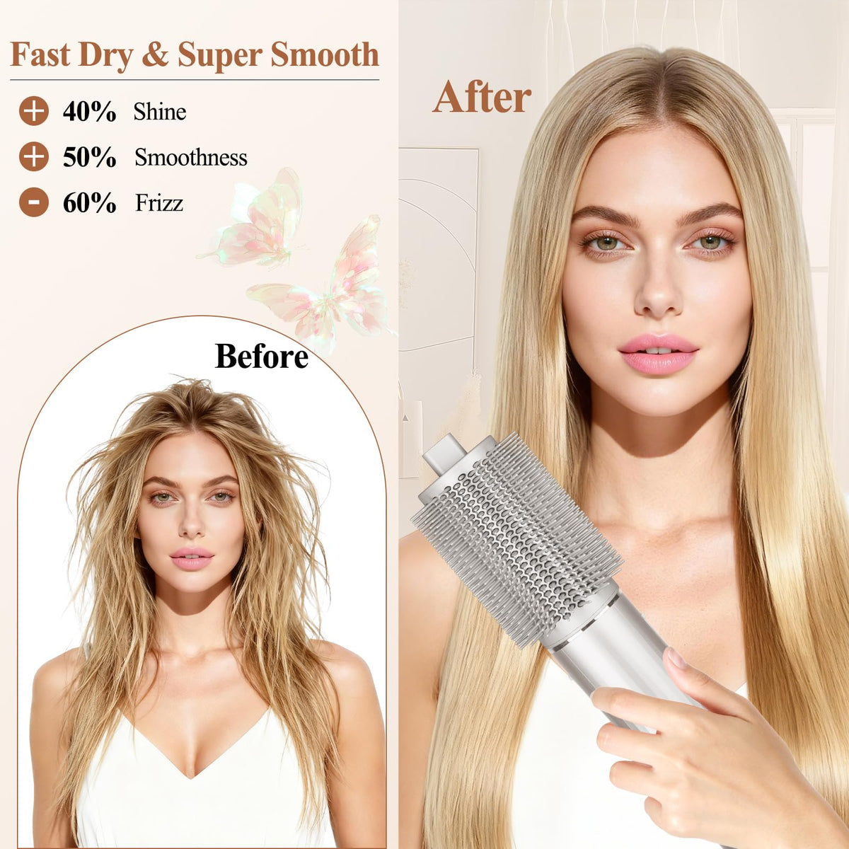 AFDD broad root lift creates voluminous body along the lengths.