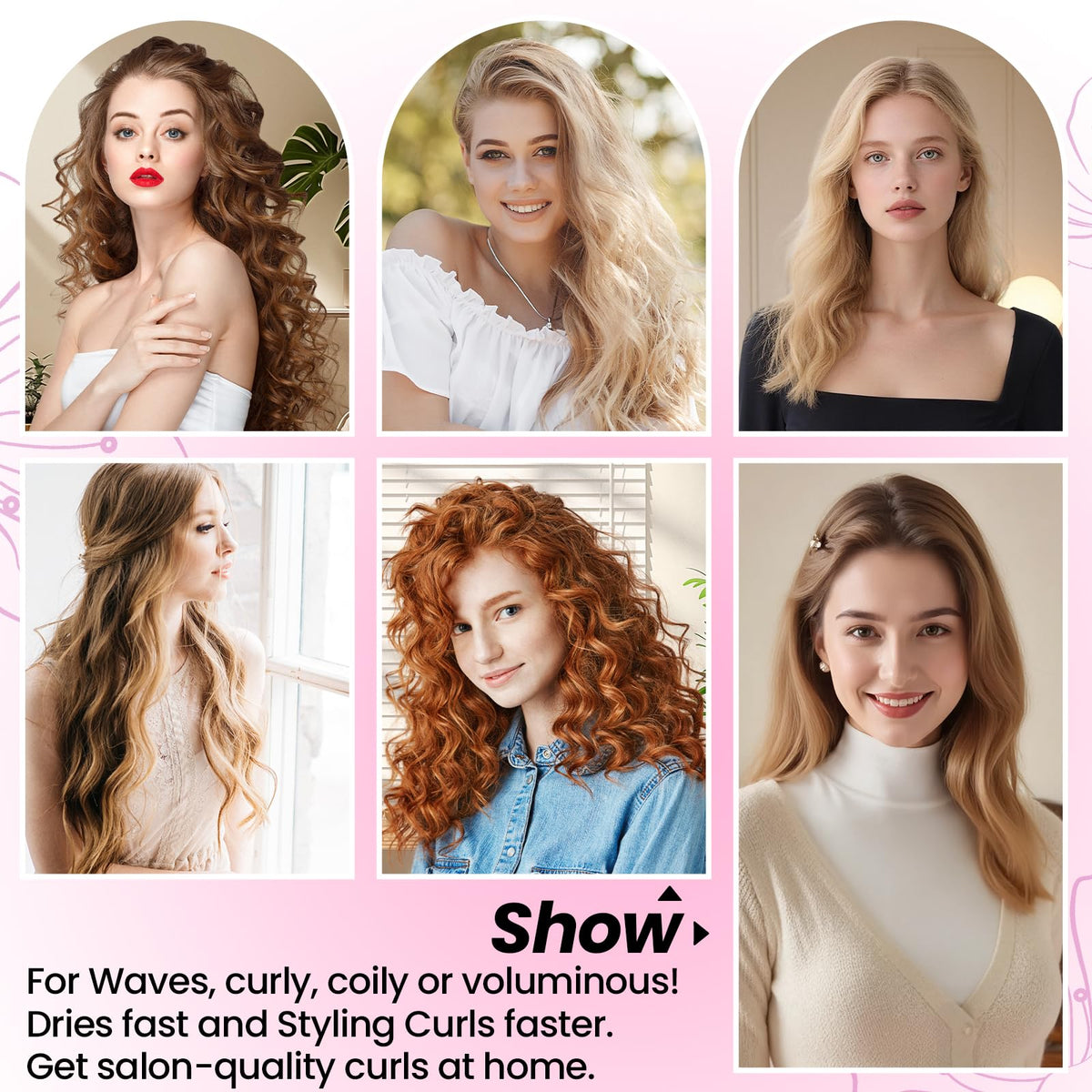 AFDD diffuser aids at-home styling with salon-like curl definition.