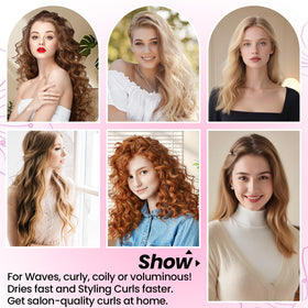 AFDD diffuser aids at-home styling with salon-like curl definition.