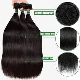 Afeier straight bundles 22-inch deliver smooth straight texture for long styles
