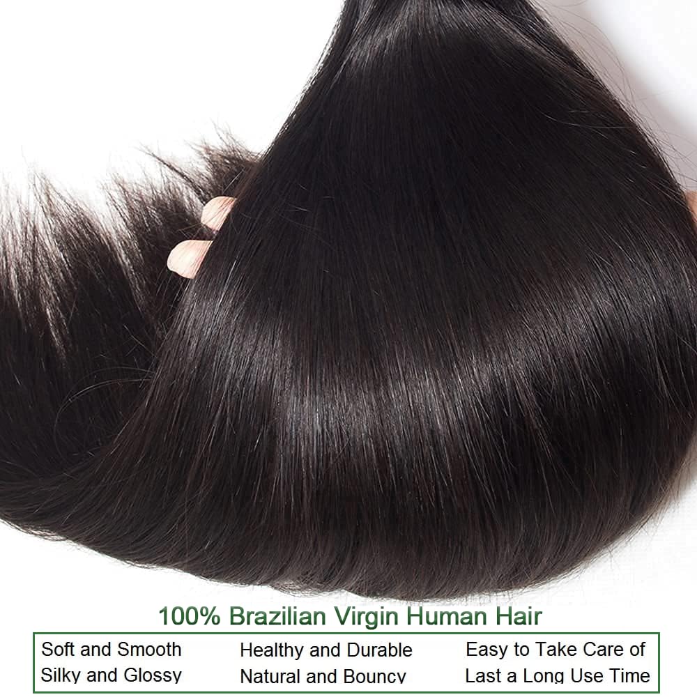 Afeier straight bundles 26-inch create dramatic length with natural movement