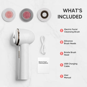 AFEIOFT brush side view highlights ergonomic handle for comfortable daily cleansing.
