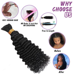 Afihond 110g three-pack braiding hair offers fuller looks.