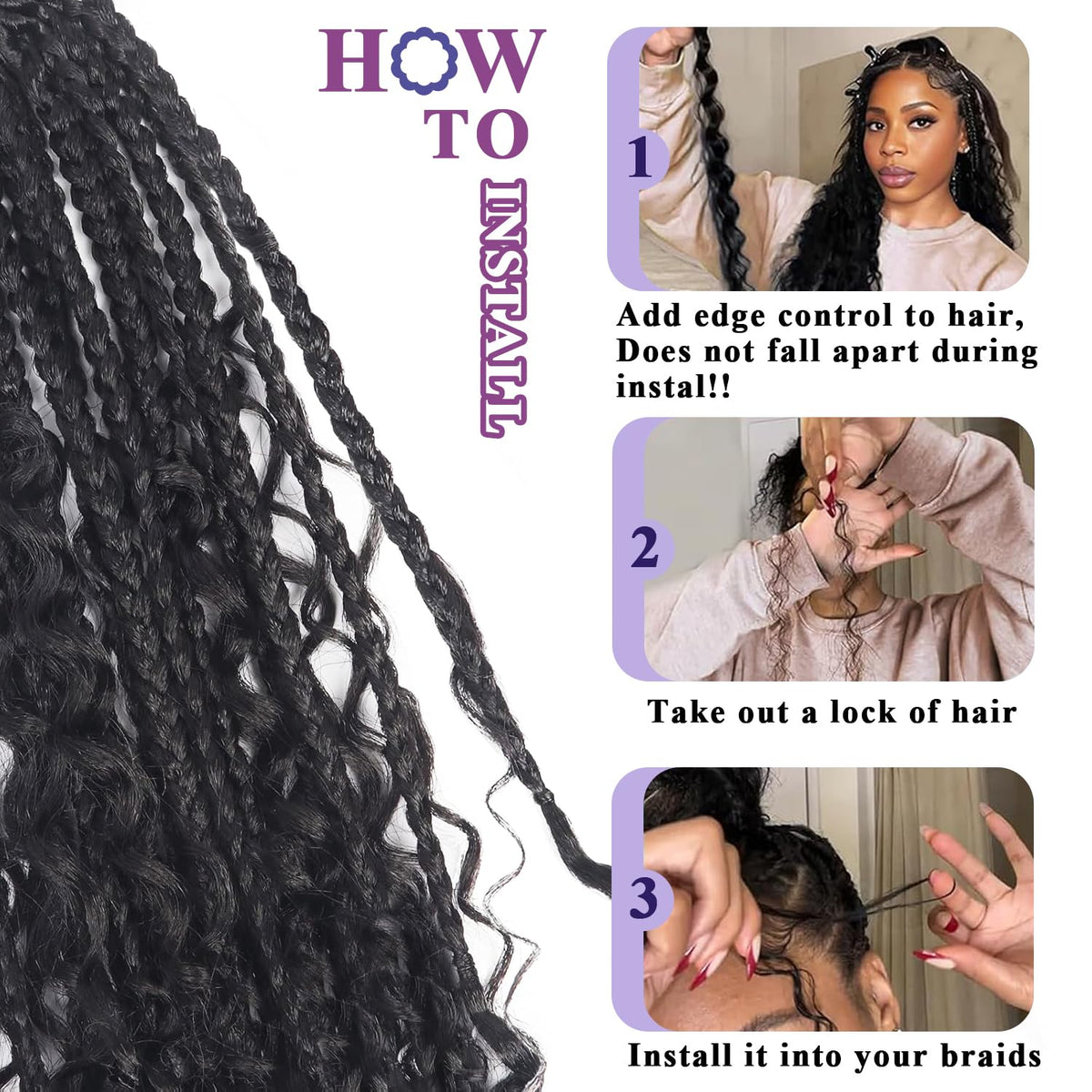 Afihond Brazilian virgin remy curly hair for lasting shine and bounce.