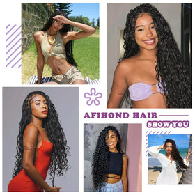 Afihond no-weft bulk hair suitable for diverse braided styles.
