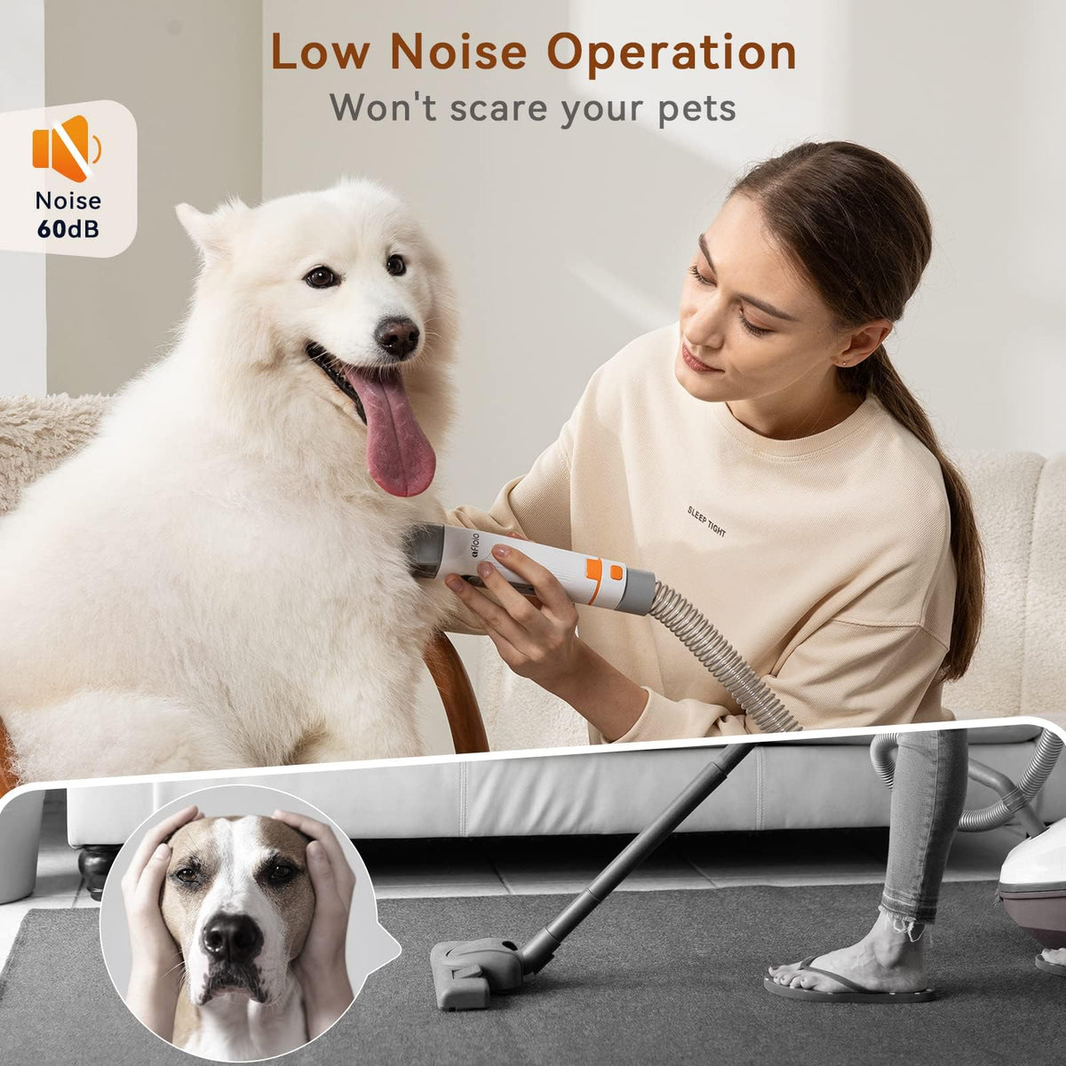 Afloia Electric Clipper with noise reduction for a calmer grooming experience