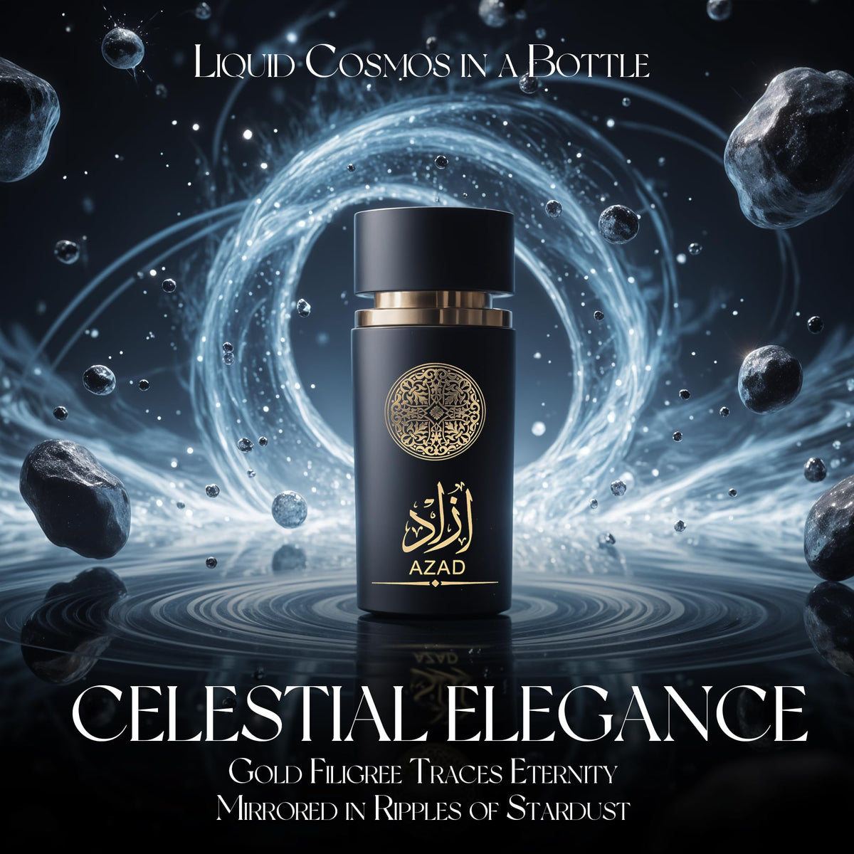 AFLUXE AZAD natural-origin formula highlights ingredients gentle on sensitive skin.