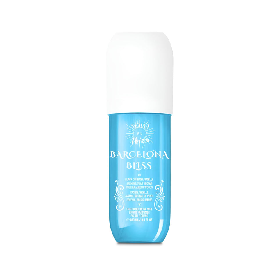 AFLUXE Barcelona Bliss bottle—front view, elegant design for daily wear.