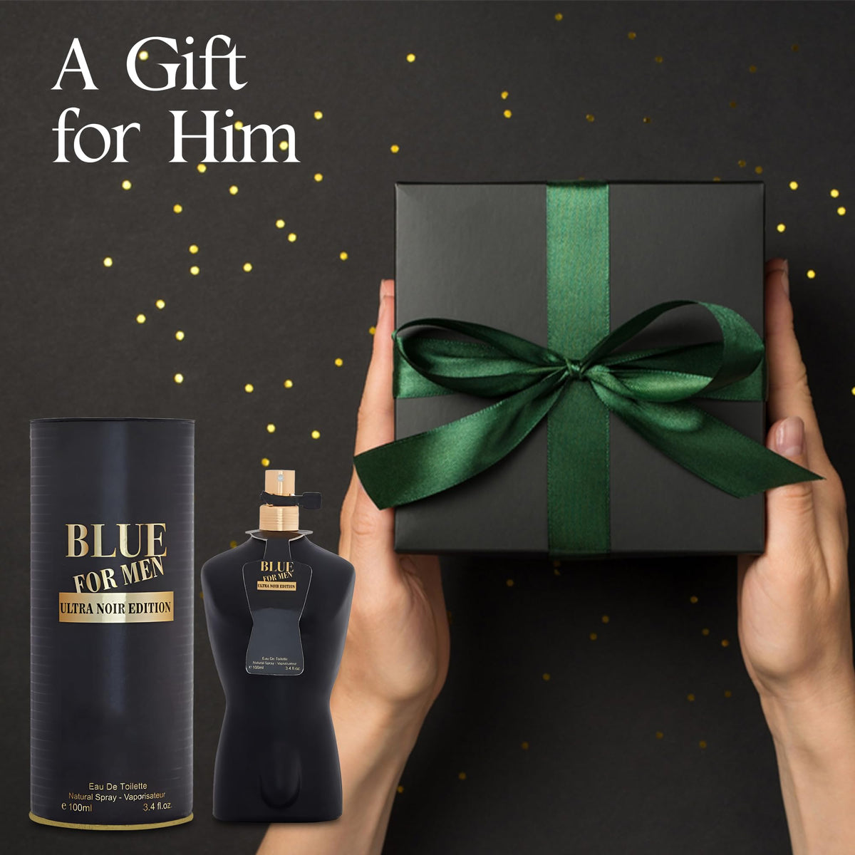 Afluxe Blue Men Ultra Noir Edition lifestyle shot suggesting confident evenings.