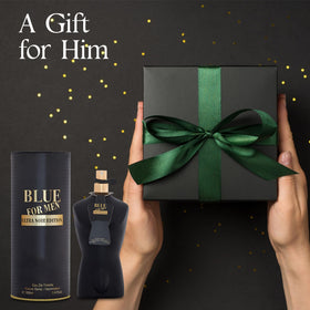 Afluxe Blue Men Ultra Noir Edition lifestyle shot suggesting confident evenings.
