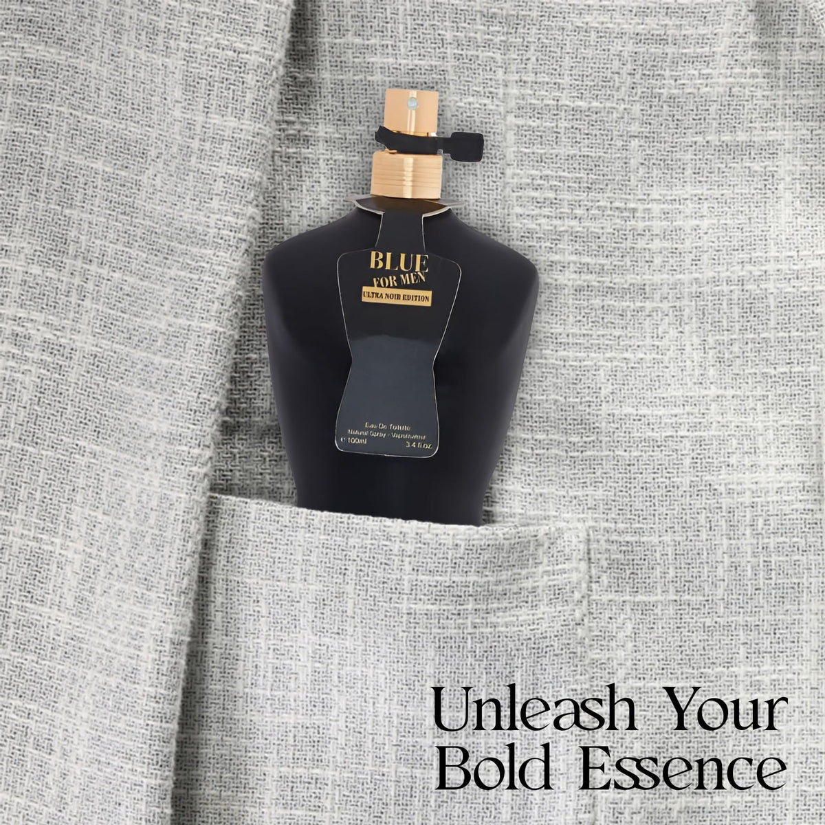 Afluxe Blue Men Ultra Noir Edition side profile with elegant silhouette for daily wear.
