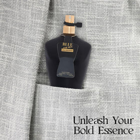 Afluxe Blue Men Ultra Noir Edition side profile with elegant silhouette for daily wear.