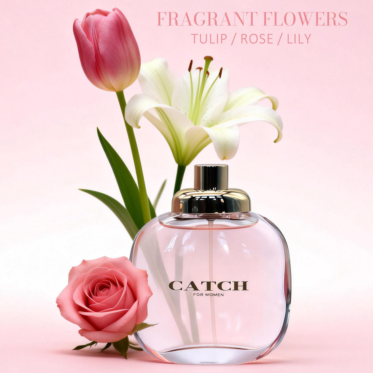 AFLUXE Catch for Women perfume box packaging, elegant presentation for gifting.