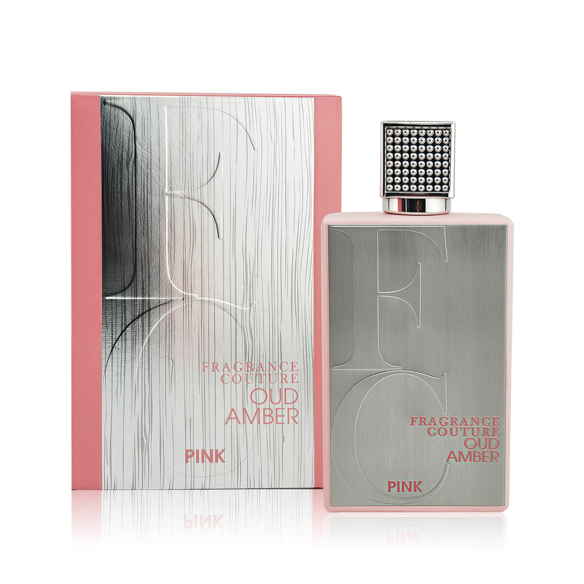 AFLUXE Oud Amber Pink bottle highlights a bold unisex scent for daily wear.