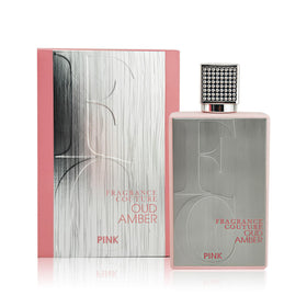 AFLUXE Oud Amber Pink bottle highlights a bold unisex scent for daily wear.