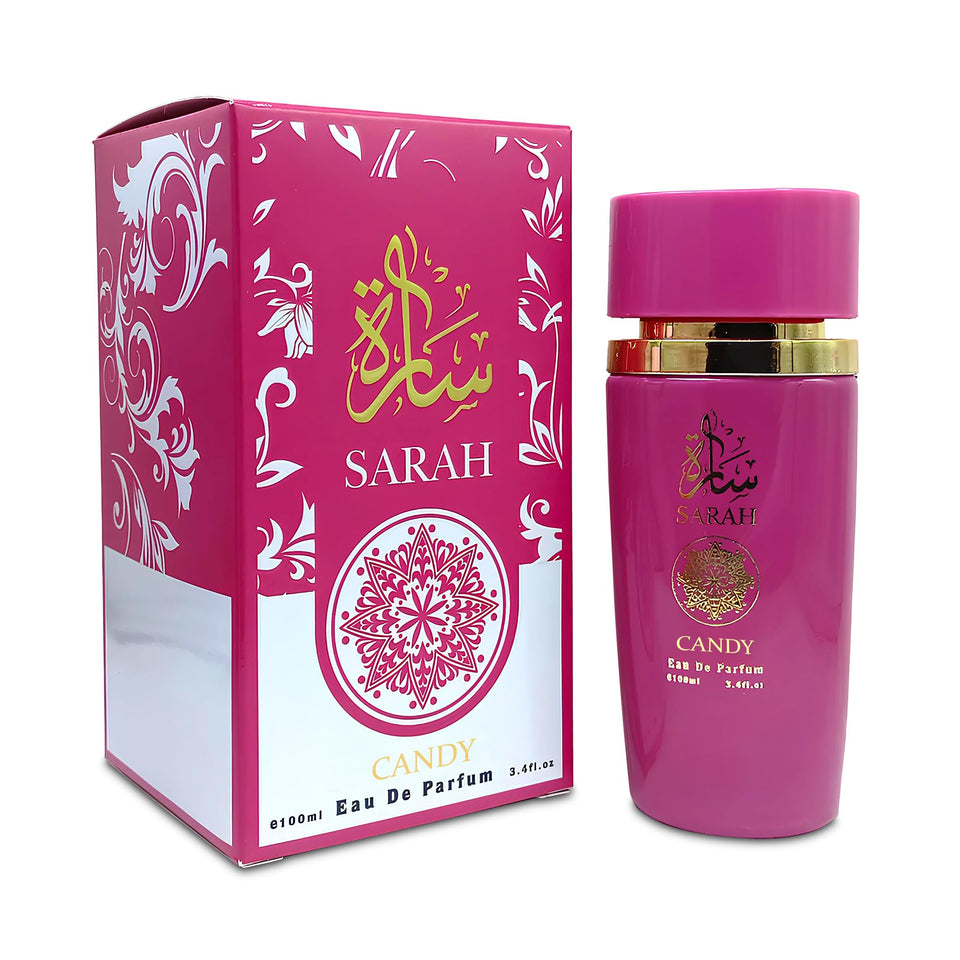 Afluxe Sarah Candy bottle front view, ideal for daily elegance and effortless freshness