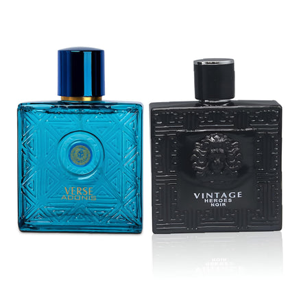 Verse Adonis Noir bottle front by AFLUXE, bold masculine aroma for everyday wear.