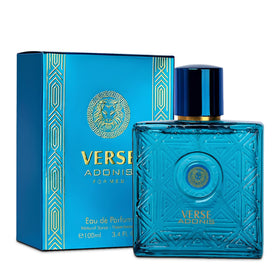 Verse Adonis Noir gift-ready display emphasizes approachable luxury for him.