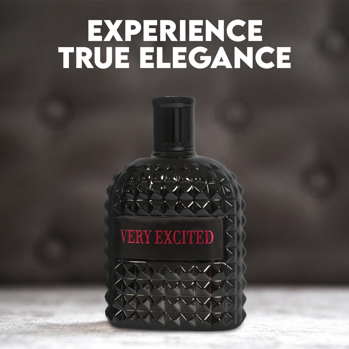 AFLUXE Very Excited bottle top view highlighting premium cap and sleek lines.