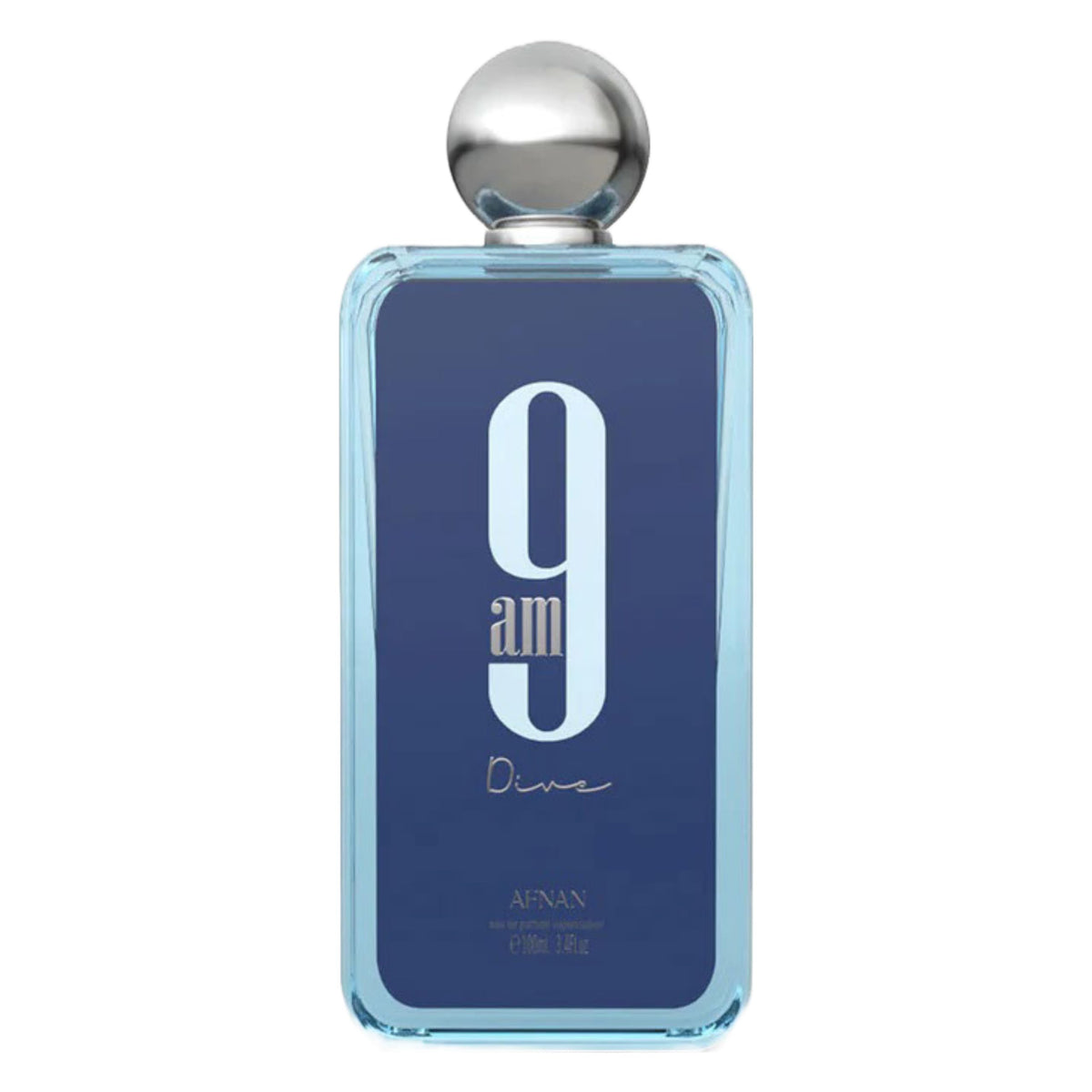 Afnan 9 AM Dive unisex usage image suggests versatile daily fragrance.