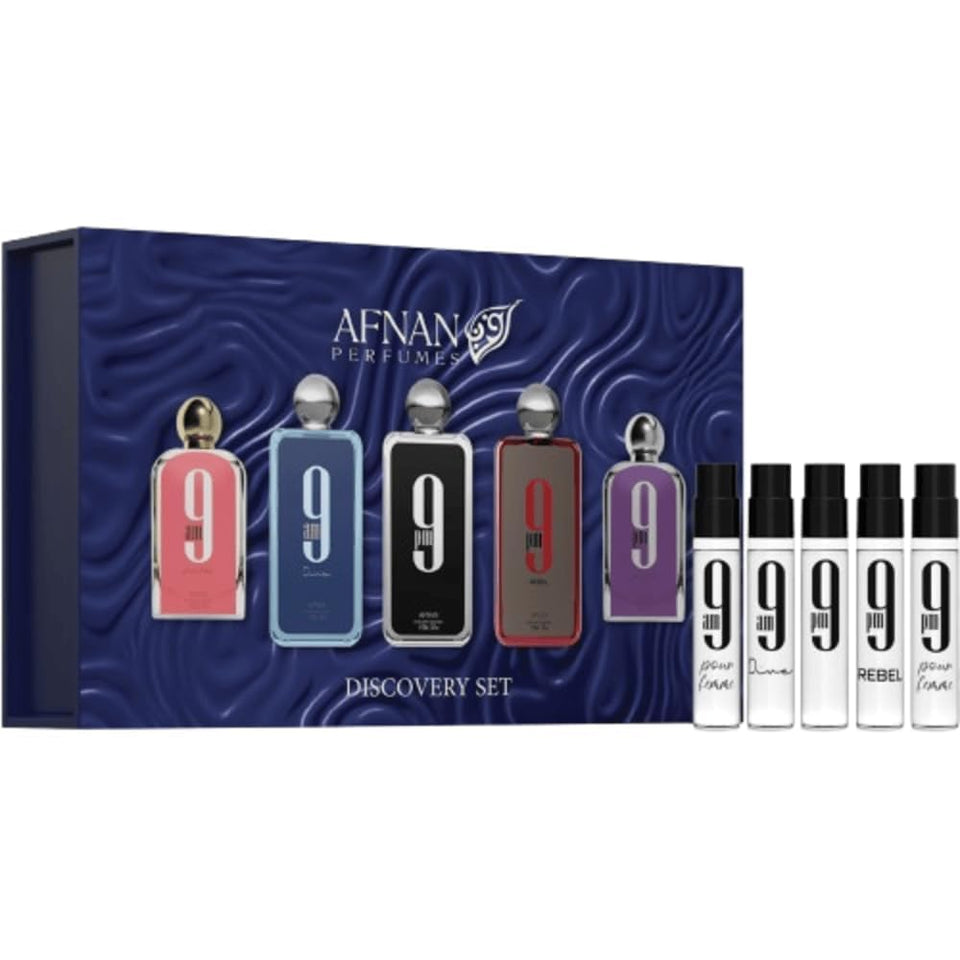Afnan 9 Series Discovery Kit box — ideal for gifting and first impressions.