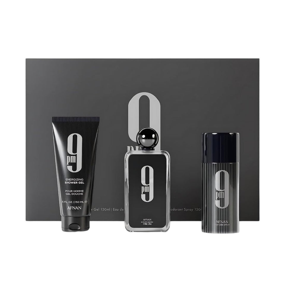 Afnan 9 PM EDP bottle for day-to-night wear and impact