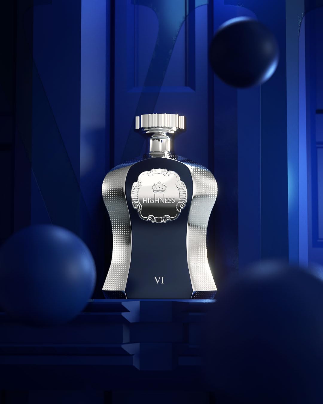 Afnan Highness Blue gift set display, elevated gifting option.