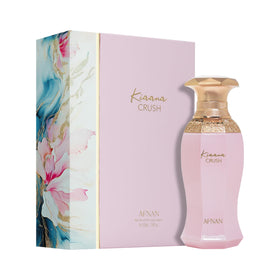 Afnan Kiaana Crush front packaging presents a sleek, gift-ready presentation.