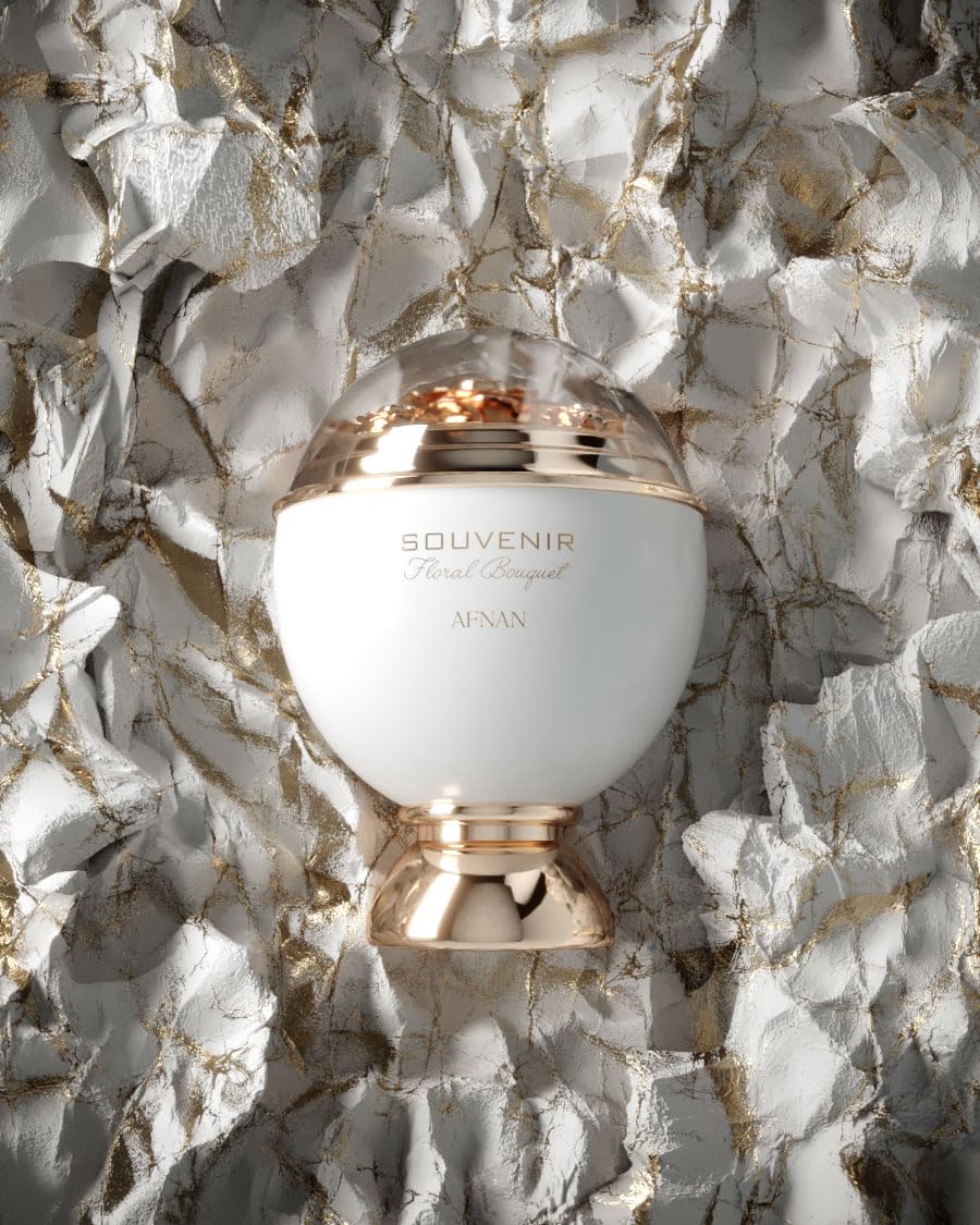 Afnan Souvenir Floral Bouquet on-skin view suggesting everyday wear for subtle radiance.