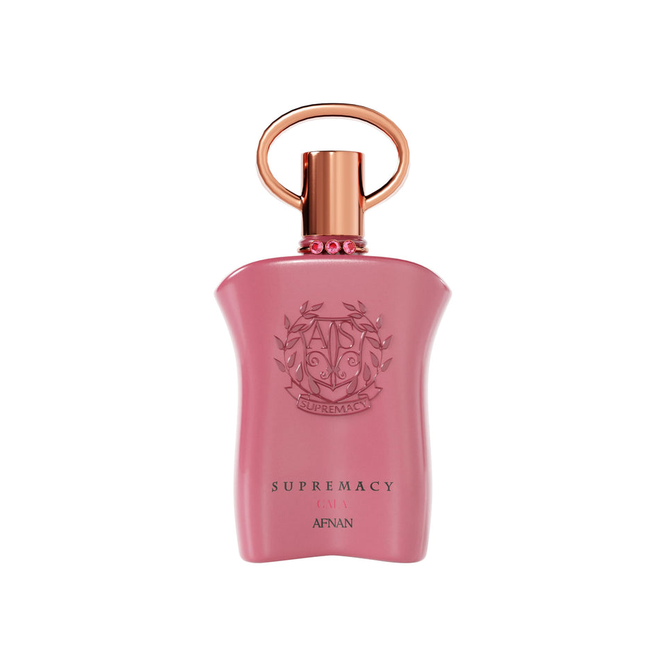 Afnan Supremacy Gala bottle with a refined pour for evening allure.