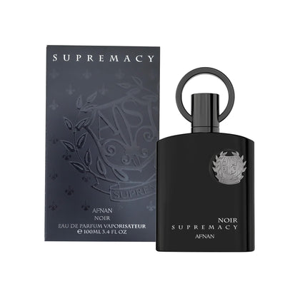 Afnan Supremacy Noir bottle front view for confident daytime wear