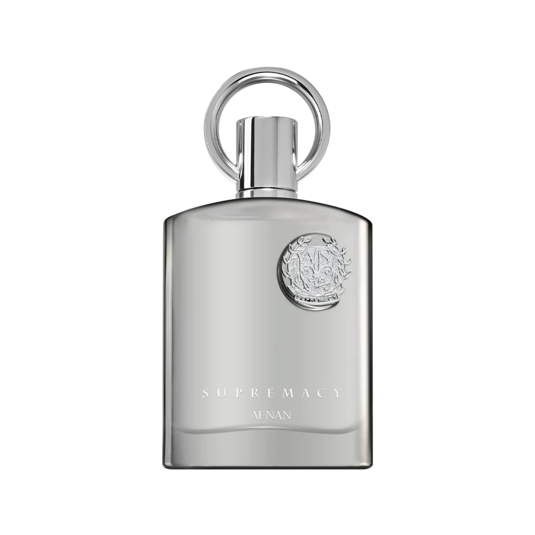 Afnan Supremacy Pour Homme bottle on a sleek surface for an elegant evening scent