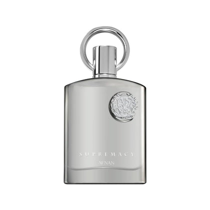 Afnan Supremacy Pour Homme bottle on a sleek surface for an elegant evening scent