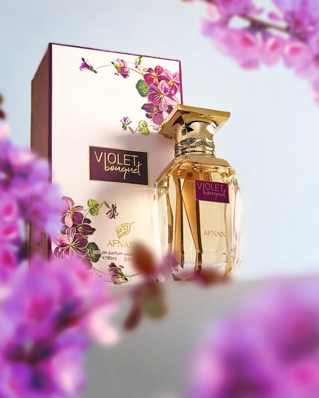 Afnan Violet Bouquet boxed set ideal for special occasions