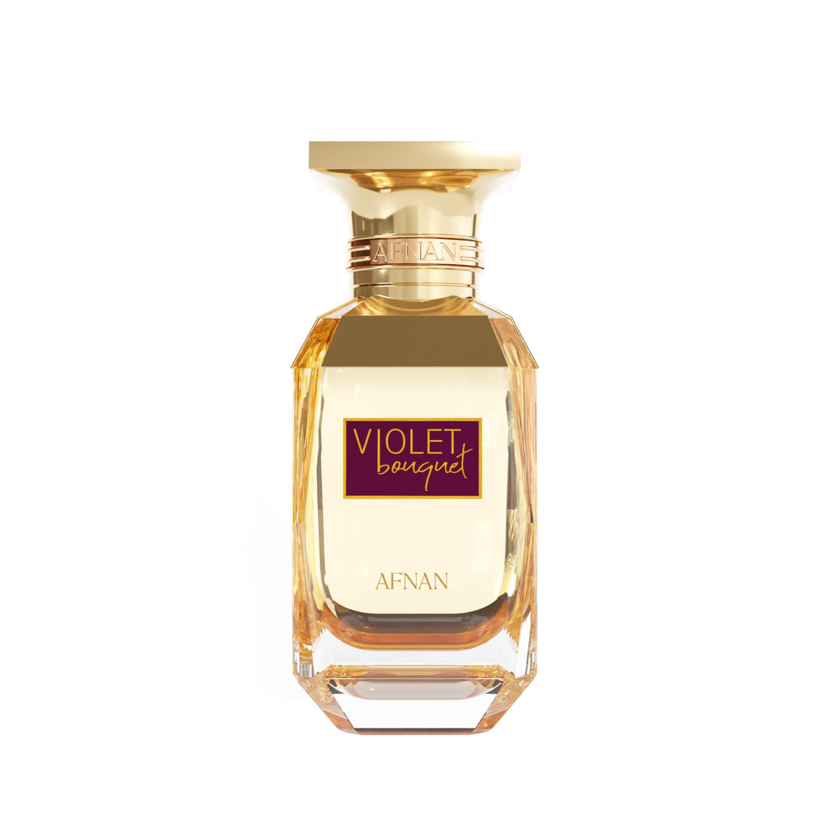 Afnan Violet Bouquet EDP bottle with elegant glass finish for daily wear