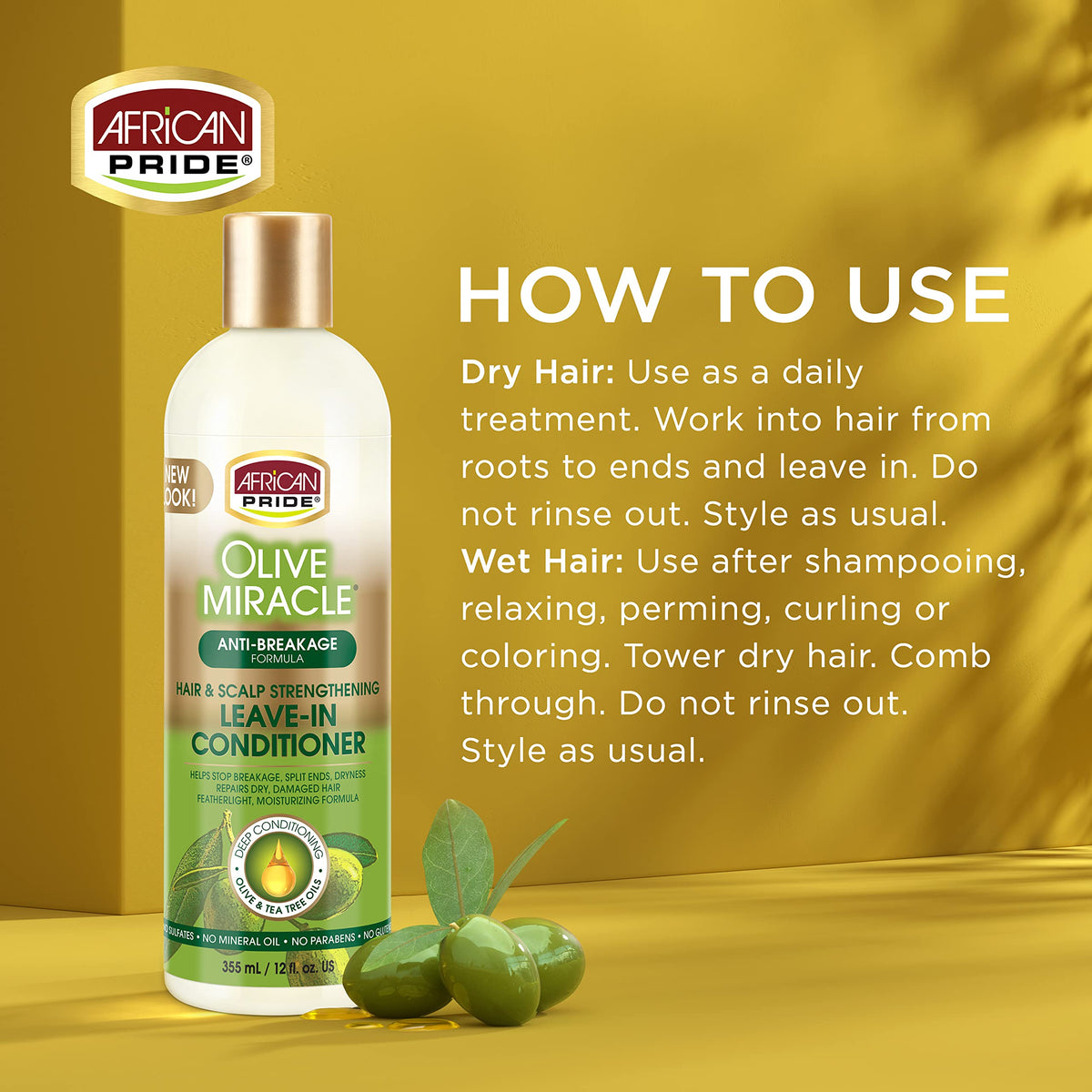 Ingredient spotlight: olive oil and tea tree oil for scalp and hair care.