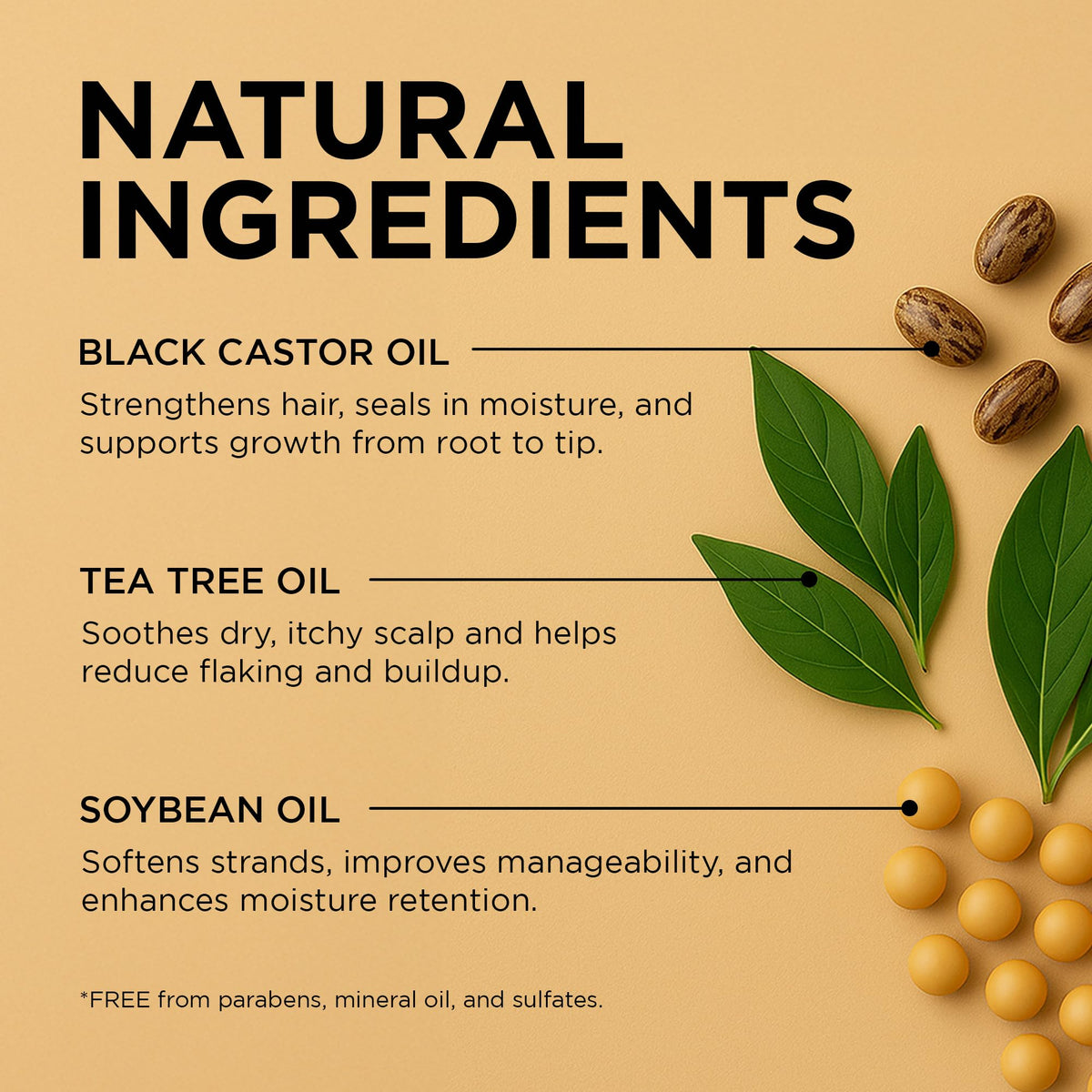 African Pride Soybean Oil ingredient supports moisturized, soft, manageable hair