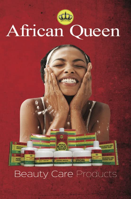 Close-up of African Queen MJ Yellow Cream texture for radiant, everyday use