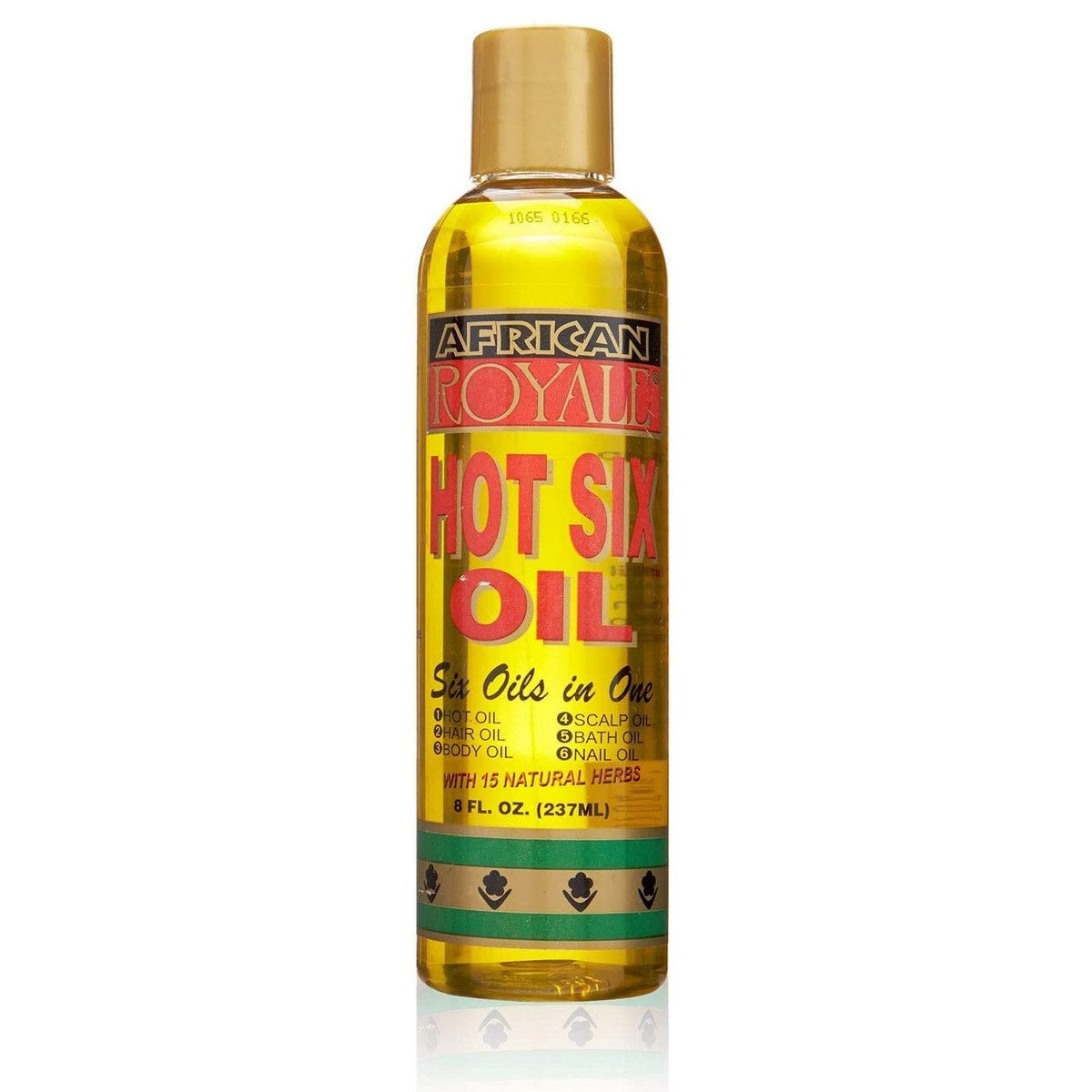 African Royale Hot Six Oil bottle for versatile hair, scalp, body and nails care