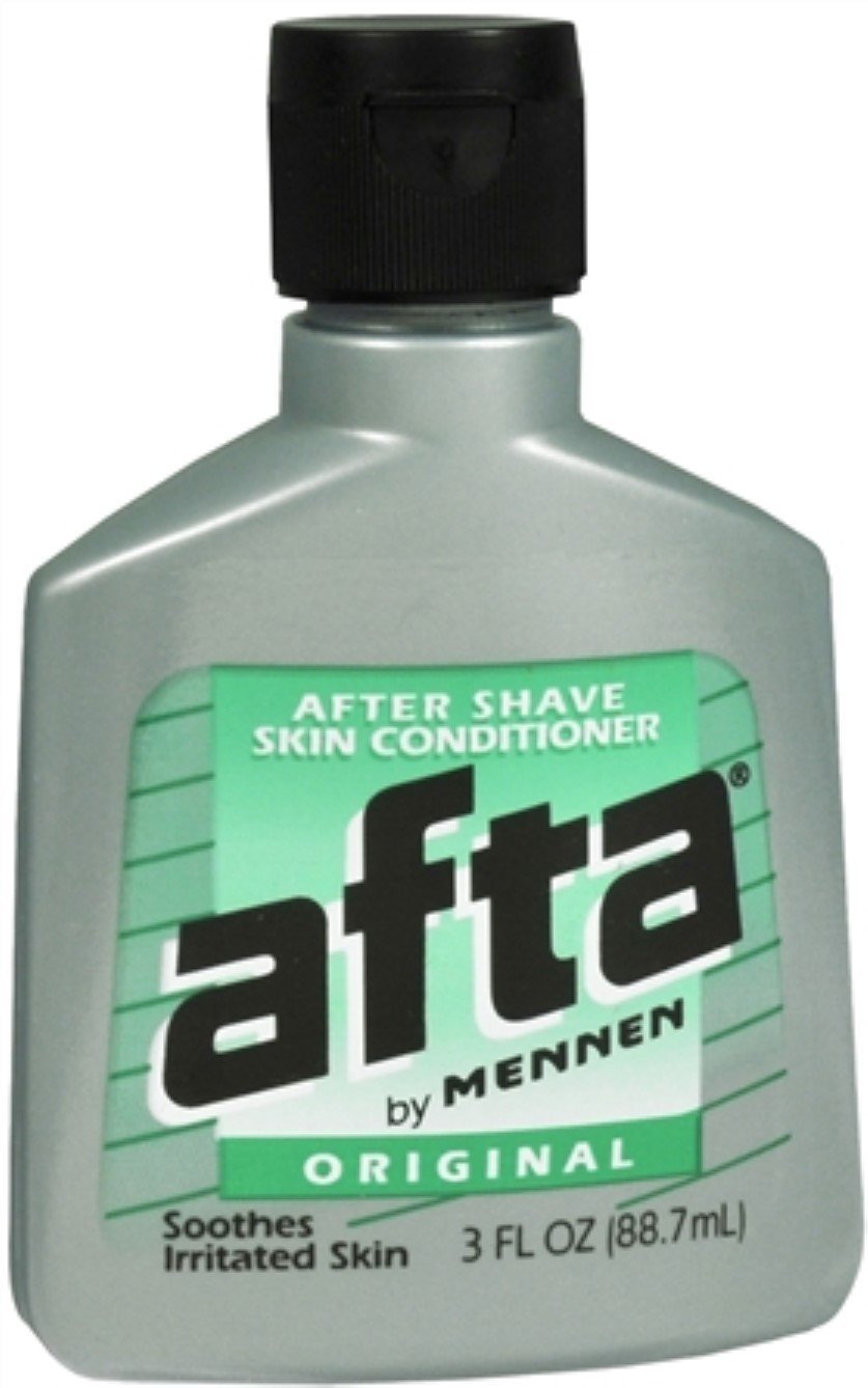 Afta After Shave Skin Conditioner Original 3 oz bottle for smoother shaves on sensitive skin.
