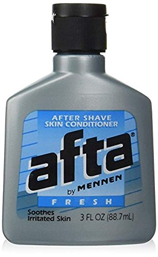 Afta Mennen after shave conditioner bottle delivers refreshing post-shave comfort.