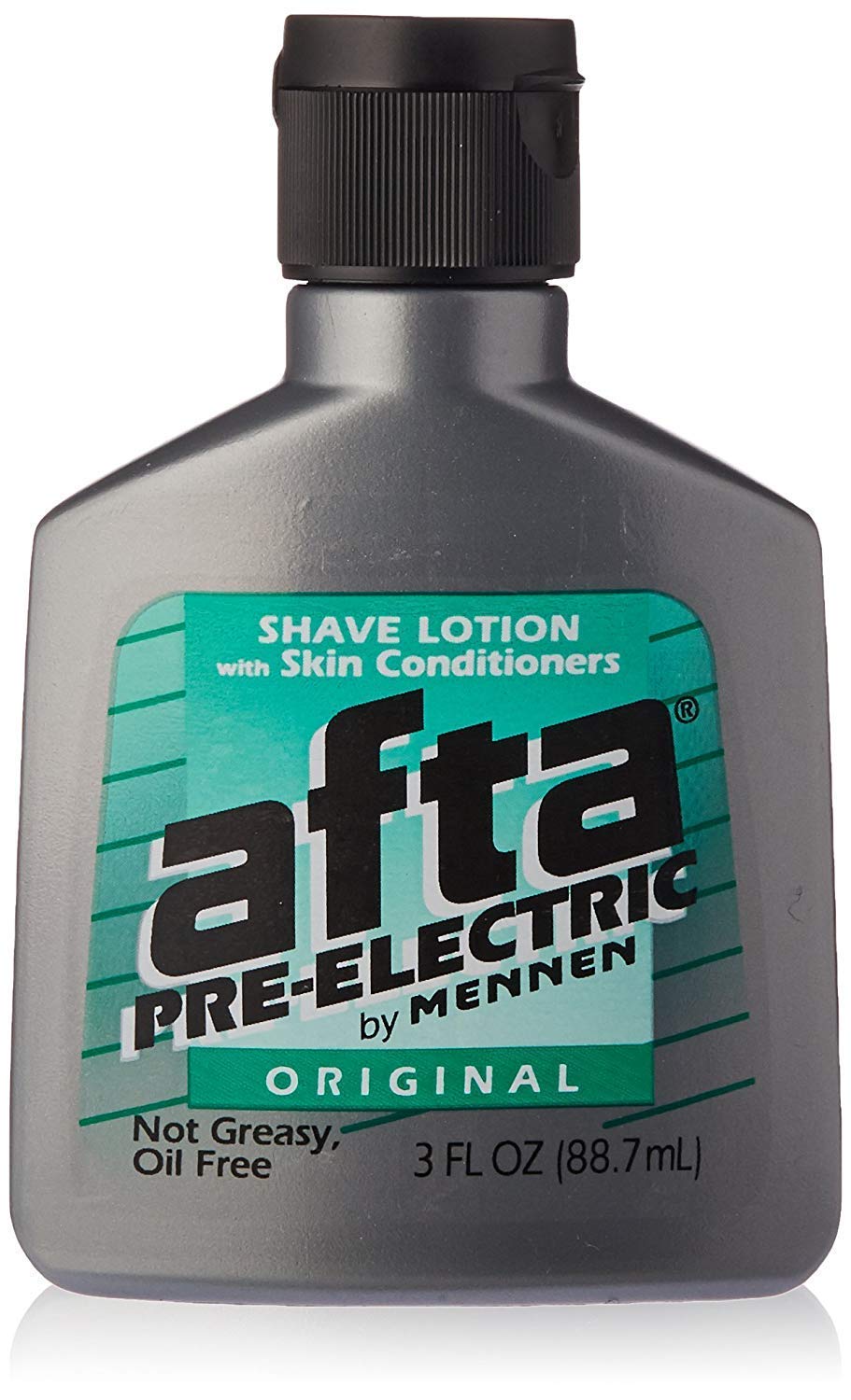 AFTA Pre-Electric Shave Lotion bottle ready for a smooth electric shave.
