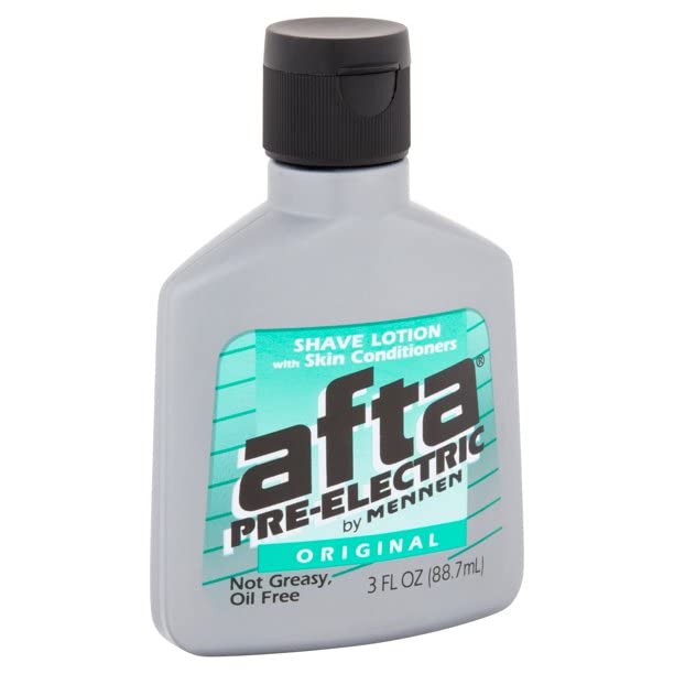 AFTA Pre-Electric Shave Lotion label original with classic scent.