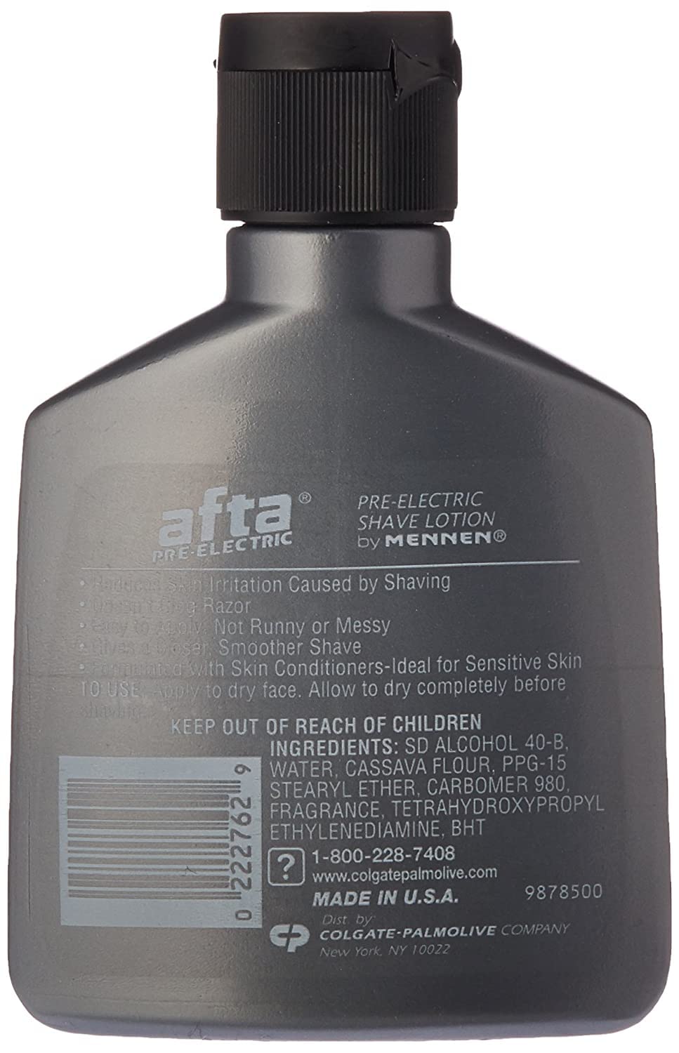 AFTA with skin conditioners for a smoother shave.