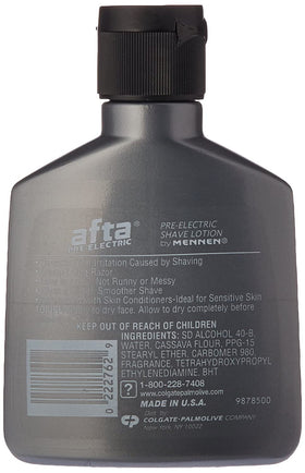 AFTA with skin conditioners for a smoother shave.