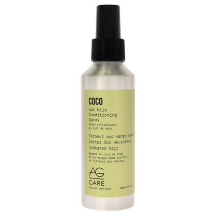 AG Care Coco Nut Milk Conditioning Spray bottle nourishes curls with lightweight hydration