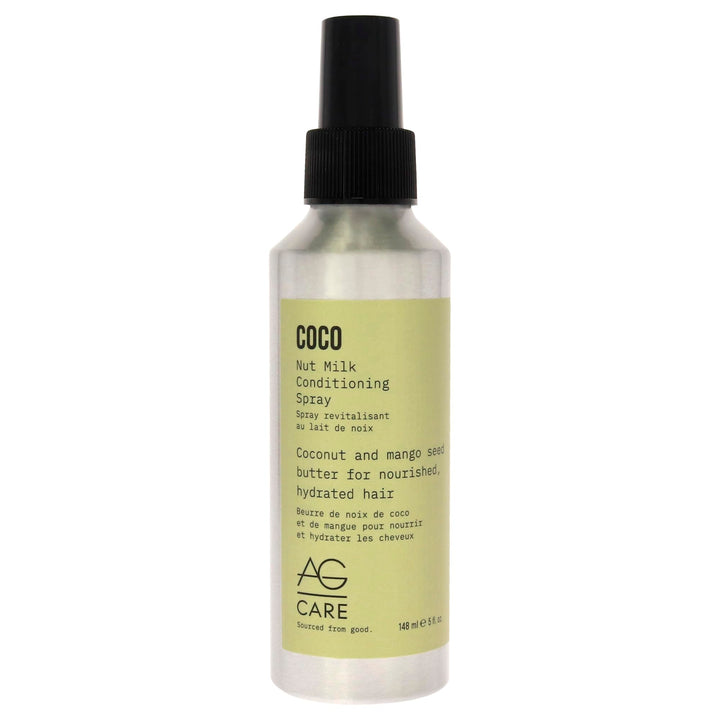 AG Care Coco Nut Milk Conditioning Spray bottle nourishes curls with lightweight hydration