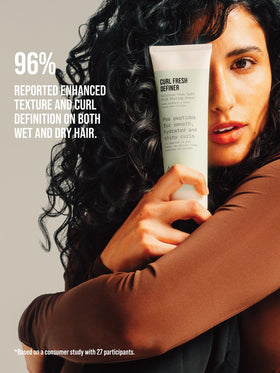 AG Care Curl Fresh Definer cream swatch showing rich, plant-based nourishment for soft curls